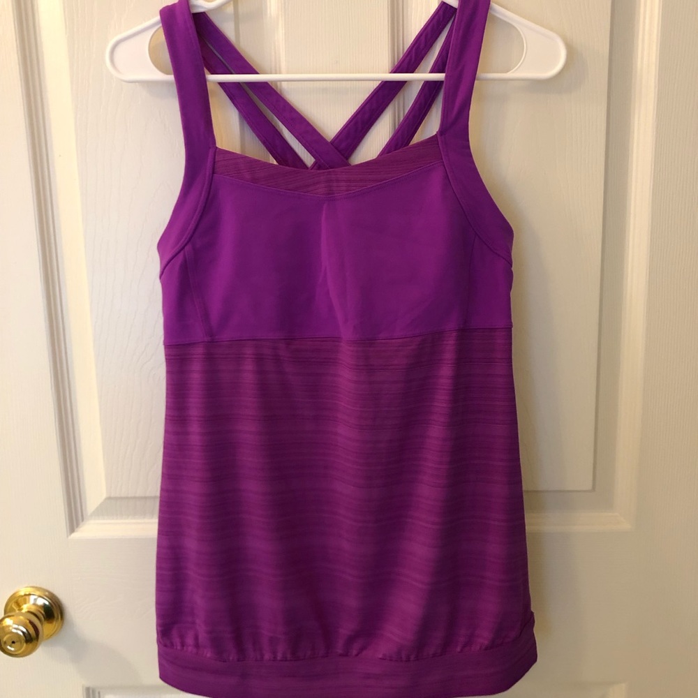 Athleta Crunch and Punch Tank in Magenta